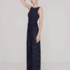 Fashion sleeveless asymmetrical top straight leg pants set2 Fashion sleeveless asymmetrical top straight leg pants set