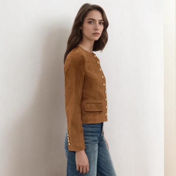 New Style Fleece-Lined Leather Jacket Short Coat Autumn Fleece