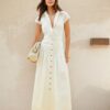 Single-Breasted Women's Summer Slim-Fitting Dress