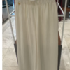 Women's Acetate Crepe Contrast-Waist Wide-Leg Trousers