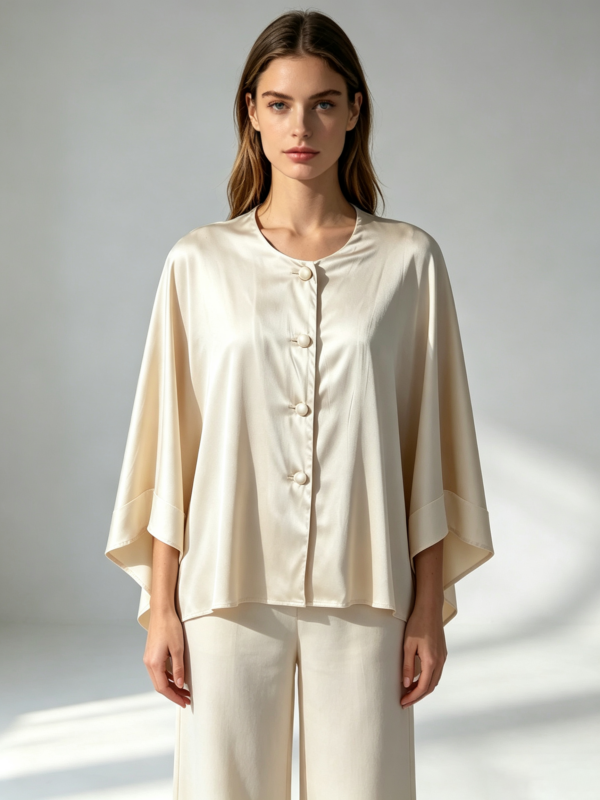 Loose Sleeveless Cape-Style Top