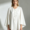 26090004_3-5 Loose Sleeveless Cape-Style Top