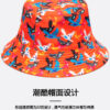 Colorful Pigeon Print Reversible Bucket Hat 26090010_25