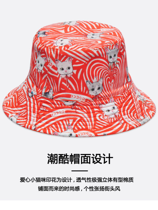 26090011_16 Cat Print Reversible Bucket Hat 26090011_16
