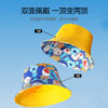 White Doraemon Print Reversible Bucket Hat 26090012_11