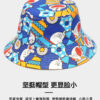 White Doraemon Print Reversible Bucket Hat 26090012_16