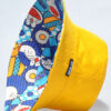 White Doraemon Print Reversible Bucket Hat 26090012_18