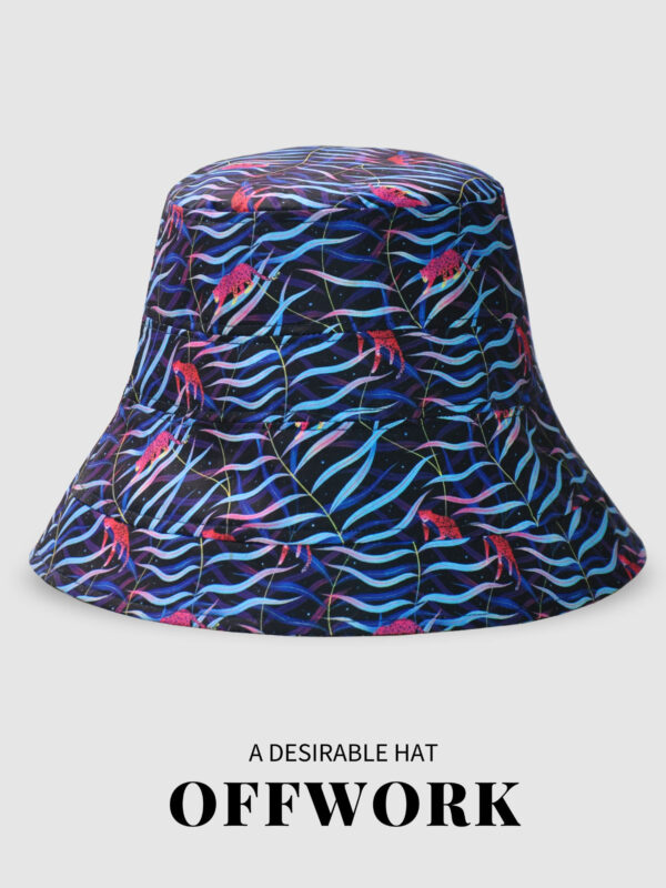 26090015_20 Colorful Leopard Wide-Brim Bucket Hat 26090015_20