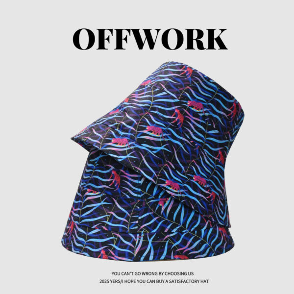 26090015_28 Colorful Leopard Wide-Brim Bucket Hat 26090015_28