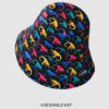 26090016_15 Colorful Monkey Wide-Brim Bucket Hat 26090016_15