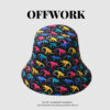 26090016_25 Colorful Monkey Wide-Brim Bucket Hat 26090016_25