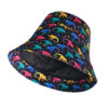 26090016_27 Colorful Monkey Wide-Brim Bucket Hat 26090016_27
