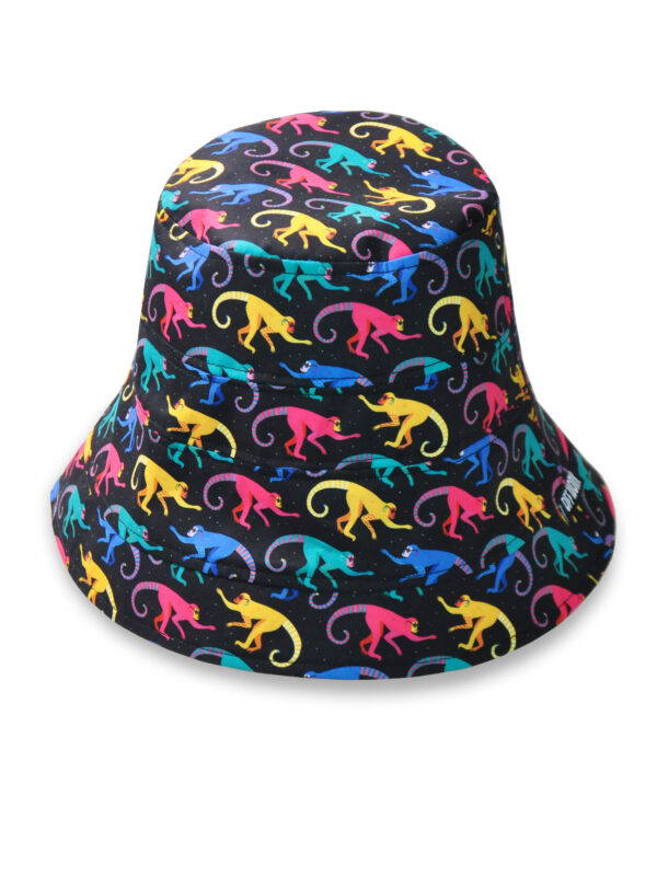 26090016_28 Colorful Monkey Wide-Brim Bucket Hat 26090016_28