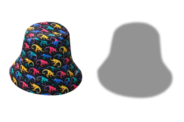 26090016_3 Colorful Monkey Wide-Brim Bucket Hat 26090016_3