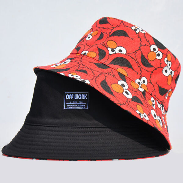 26090018_1 Black Elmo Reversible Bucket Hat