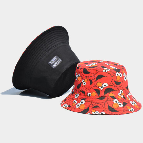26090018_16 Black Elmo Reversible Bucket Hat 26090018_16