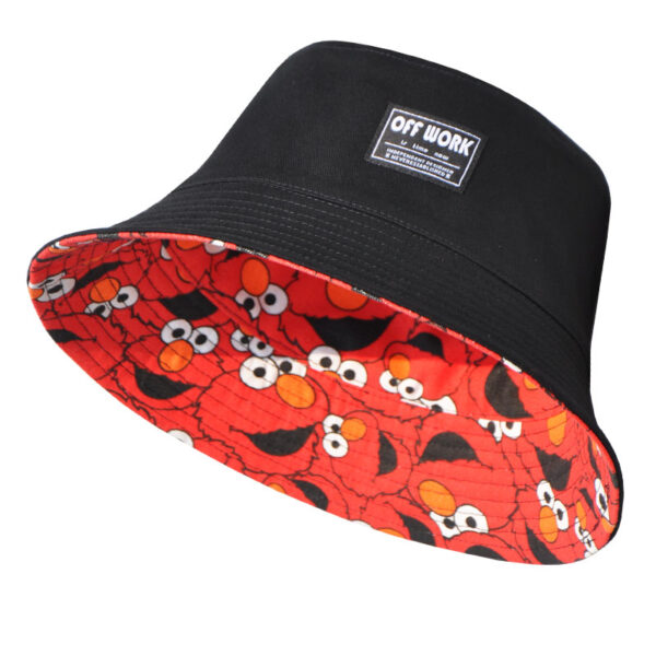 26090018_21 Black Elmo Reversible Bucket Hat 26090018_21