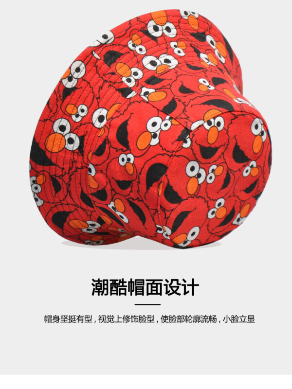 26090018_29 Black Elmo Reversible Bucket Hat 26090018_29