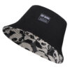 26090019_13 Black Linen-Blend Panda Reversible Bucket Hat 26090019_13