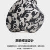 26090019_20 Black Linen-Blend Panda Reversible Bucket Hat 26090019_20
