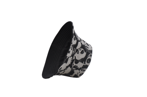 26090019_6 Black Linen-Blend Panda Reversible Bucket Hat 26090019_6