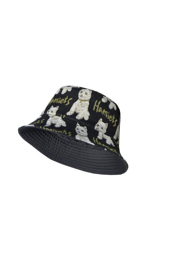 Black Puppy Reversible Bucket Hat 26090020_10