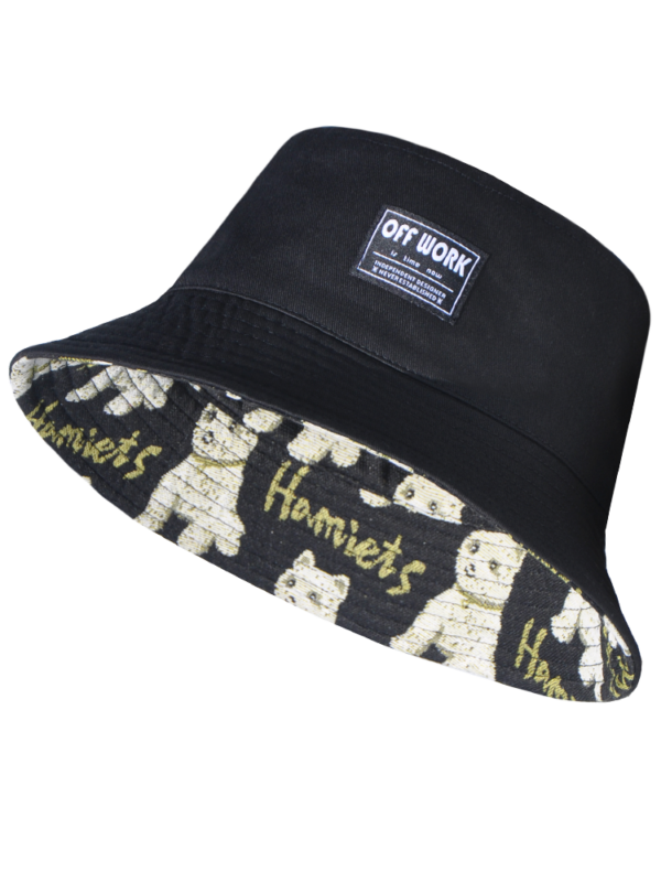 Black Puppy Reversible Bucket Hat 26090020_16