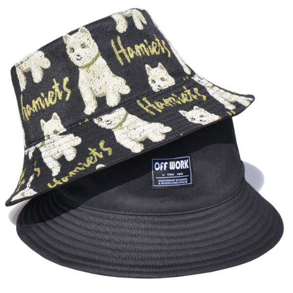 Black Puppy Reversible Bucket Hat 26090020_18
