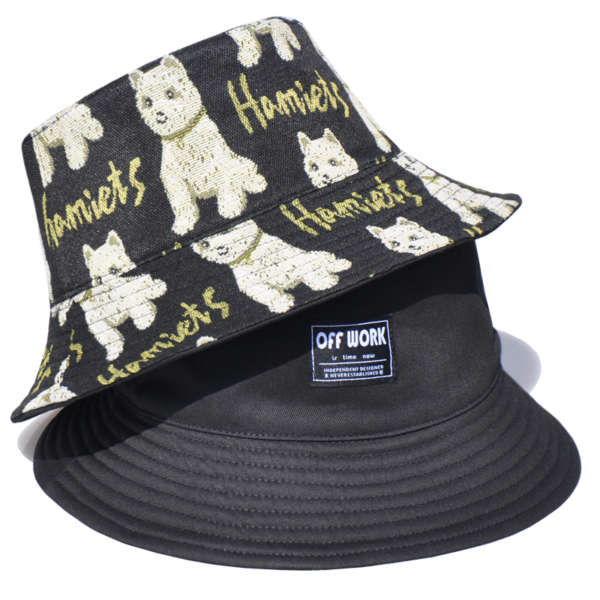 Black Puppy Reversible Bucket Hat 26090020_19