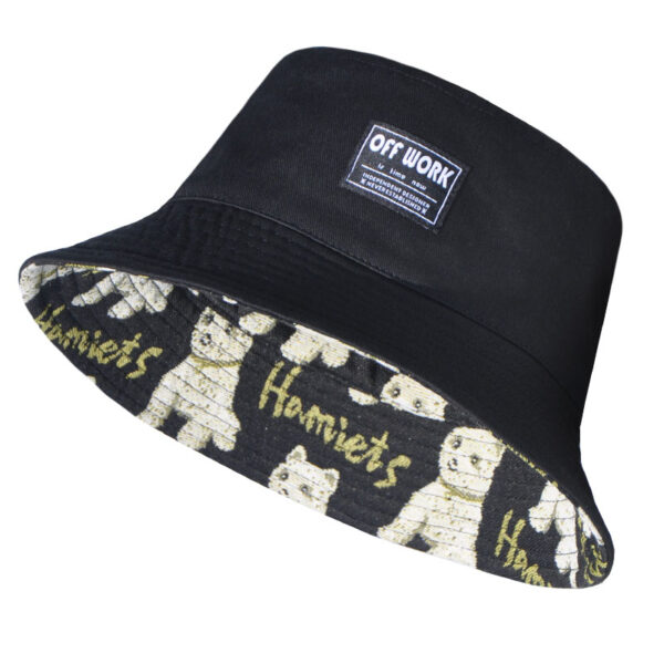 Black Puppy Reversible Bucket Hat 26090020_26