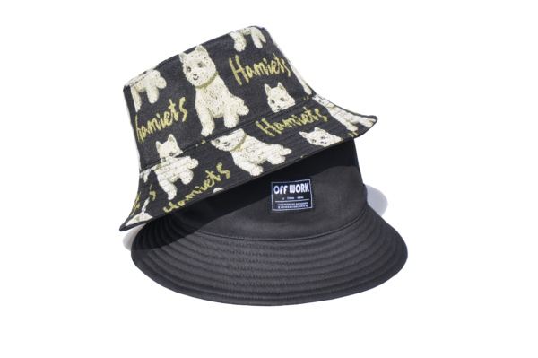 Black Puppy Reversible Bucket Hat 26090020_6
