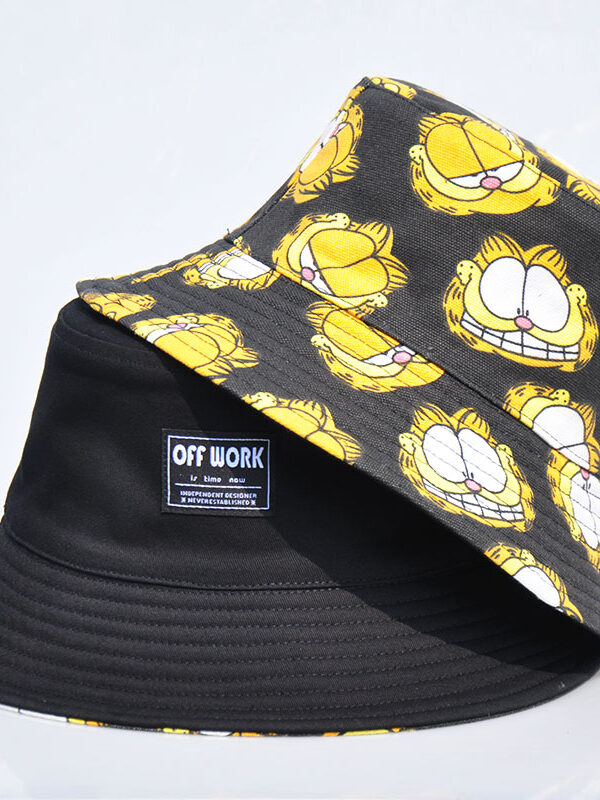 Black Simpsons Reversible Bucket Hat