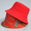 26090023_1 Red Bird Print Reversible Bucket Hat