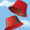 26090023_10 Red Bird Print Reversible Bucket Hat 26090023_10