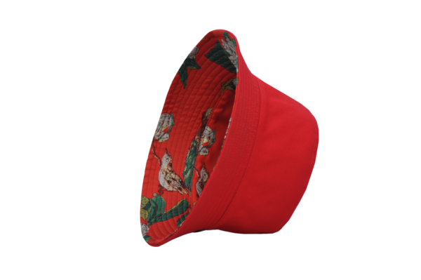 26090023_5 Red Bird Print Reversible Bucket Hat 26090023_5