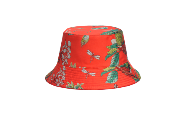26090023_7 Red Bird Print Reversible Bucket Hat 26090023_7
