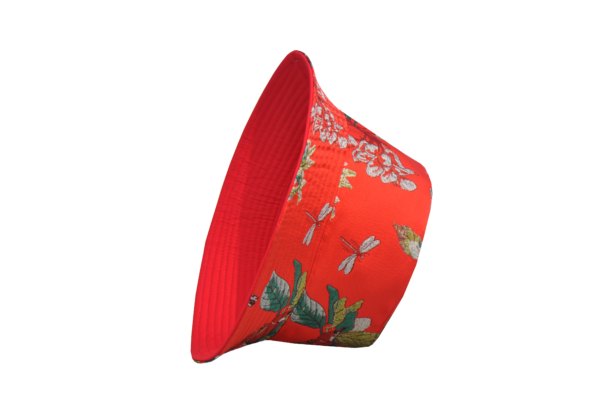 26090023_8 Red Bird Print Reversible Bucket Hat 26090023_8