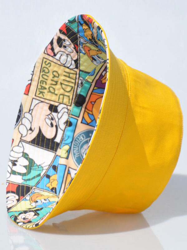 26090024_12 Yellow Cartoon Reversible Bucket Hat 26090024_12