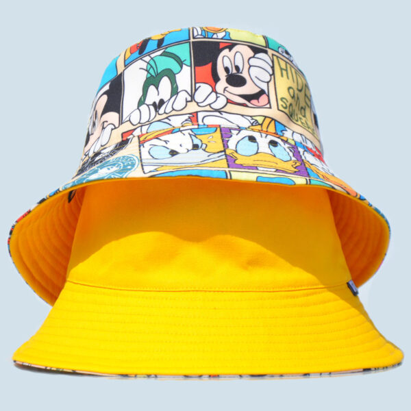 26090024_7 Yellow Cartoon Reversible Bucket Hat 26090024_7