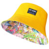 26090025_13 Yellow Forest Bird Reversible Bucket Hat 26090025_13