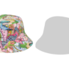 26090025_2 Yellow Forest Bird Reversible Bucket Hat 26090025_2