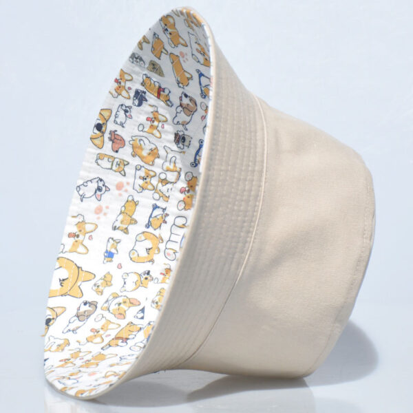 Khaki Corgi Bucket Hat 26090026_18