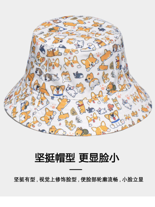 Khaki Corgi Bucket Hat 26090026_19