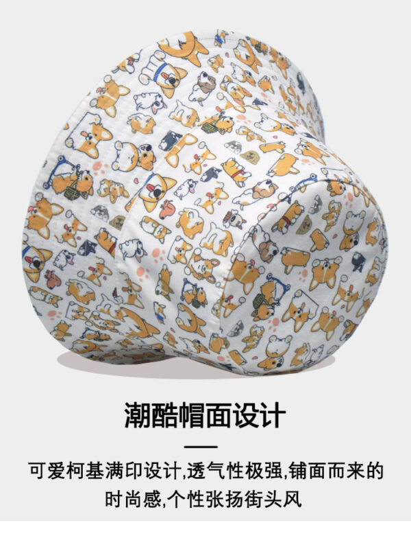 Khaki Corgi Bucket Hat 26090026_27