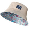 26090027_12 Khaki Butterfly Jacquard Reversible Bucket Hat 26090027_12