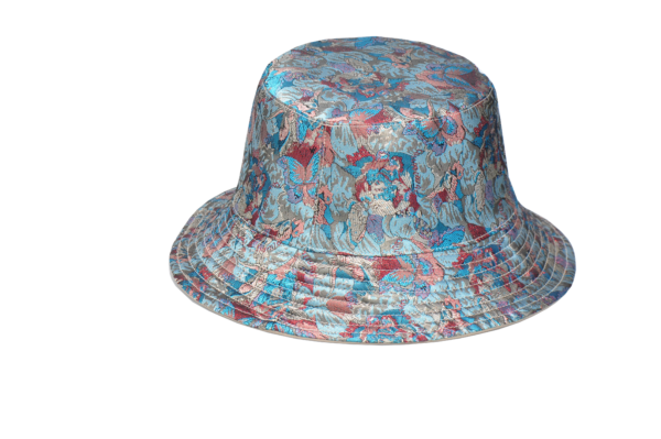 26090027_3 Khaki Butterfly Jacquard Reversible Bucket Hat 26090027_3