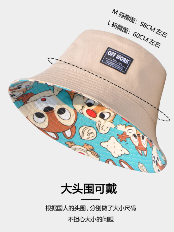 Khaki Squirrel Reversible Bucket Hat 26090028_11