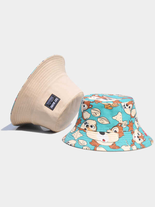 Khaki Squirrel Reversible Bucket Hat 26090028_14