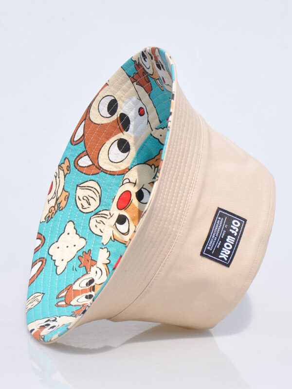 Khaki Squirrel Reversible Bucket Hat 26090028_9