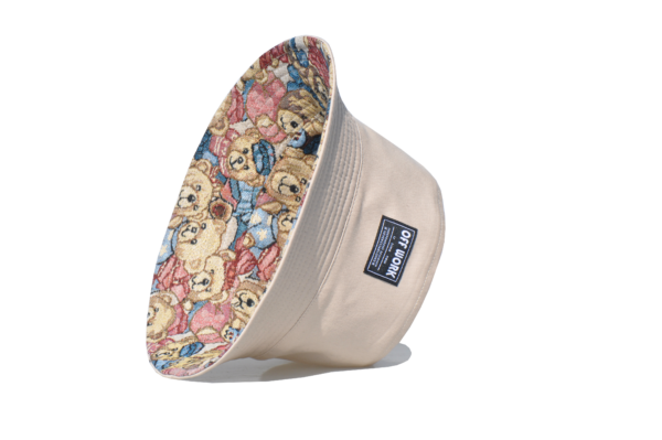 26090029_5 Khaki Little Bear Reversible Bucket Hat 26090029_5